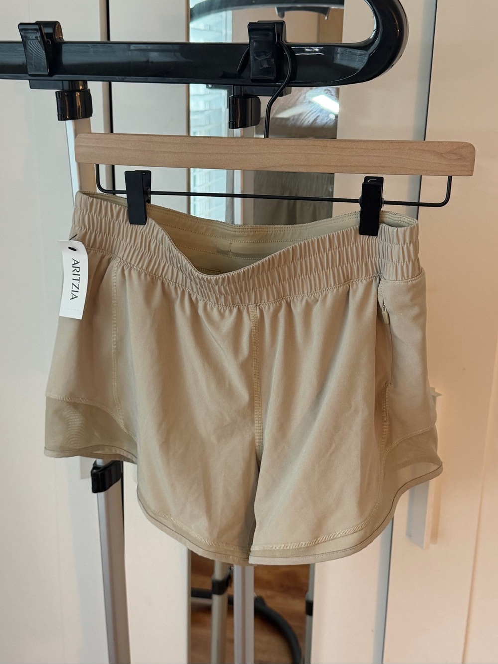 Aritzia Women's Beige Athletic Shorts